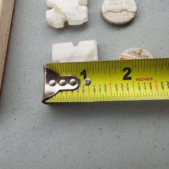 Mini Marble Xs and Os Set, Marble Board, Vintage 70s, Marble Stone, XOX, Games, - Picture 6 of 6